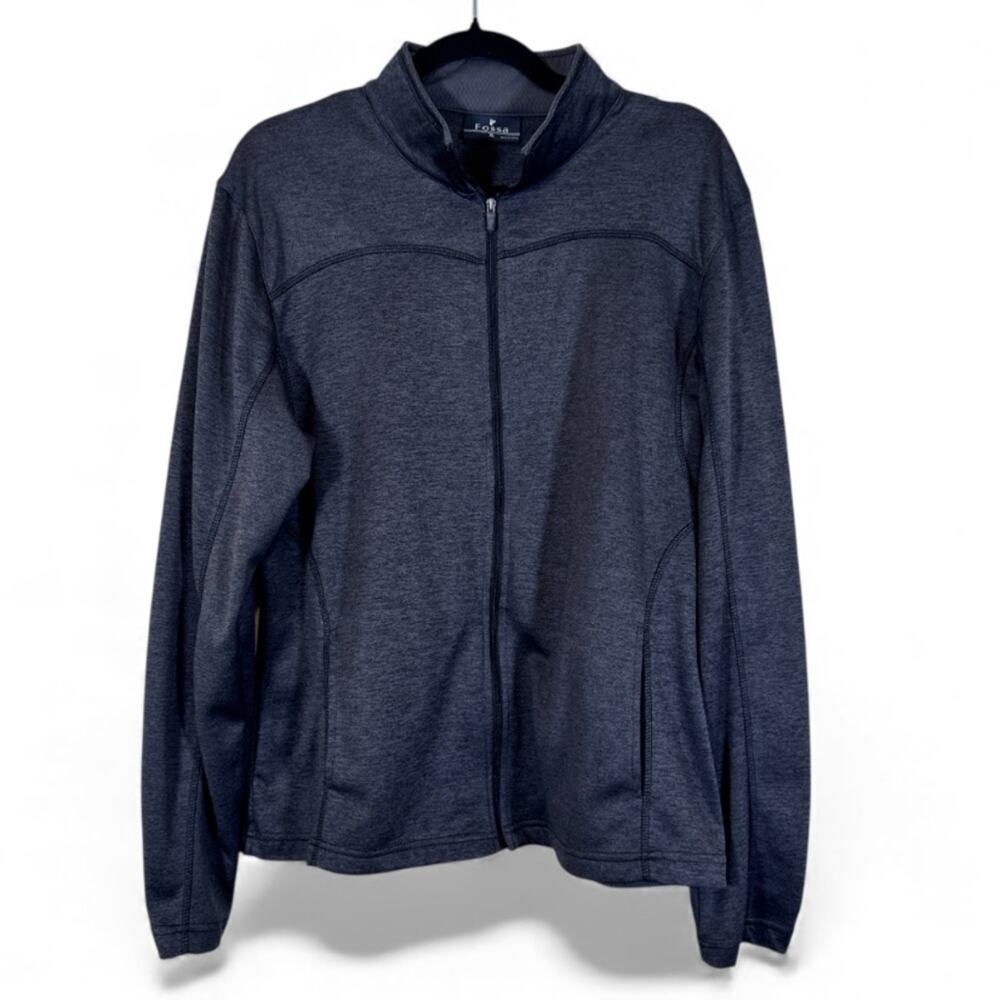 Fossa Grey Full Zip Lightweight Jacket Mens XL Casual Fall Athletic Golf
